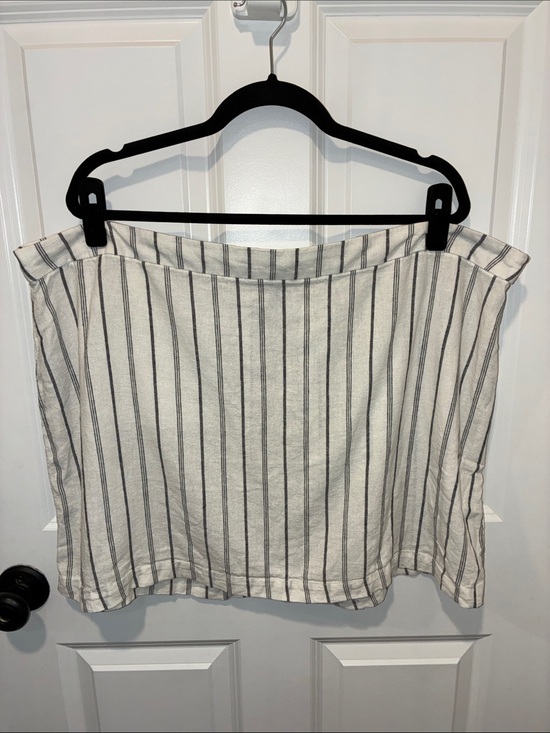 Old Navy Dresses & Skirts - Old Navy Linen Striped Pull-On Casual Summer Skirt Size XXL